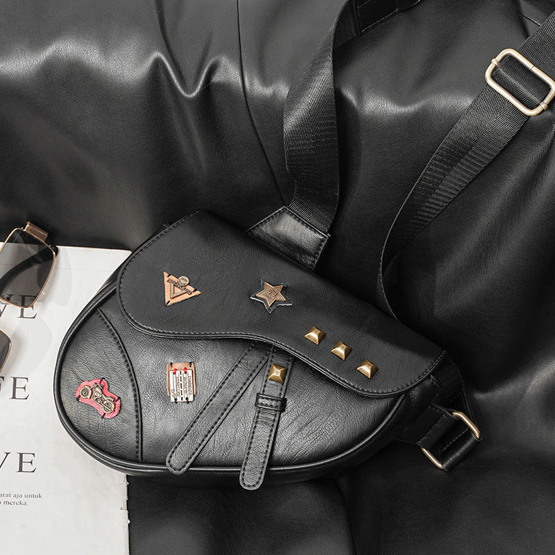 Fashion Vintage Saddle Bag Men's