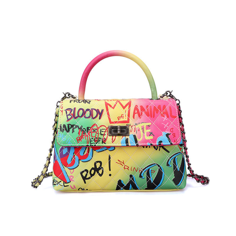 Ladies Painted Graffiti Bags