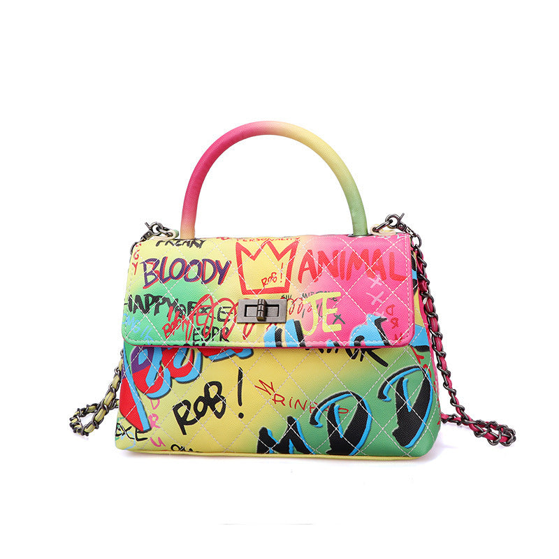 Ladies Painted Graffiti Bags