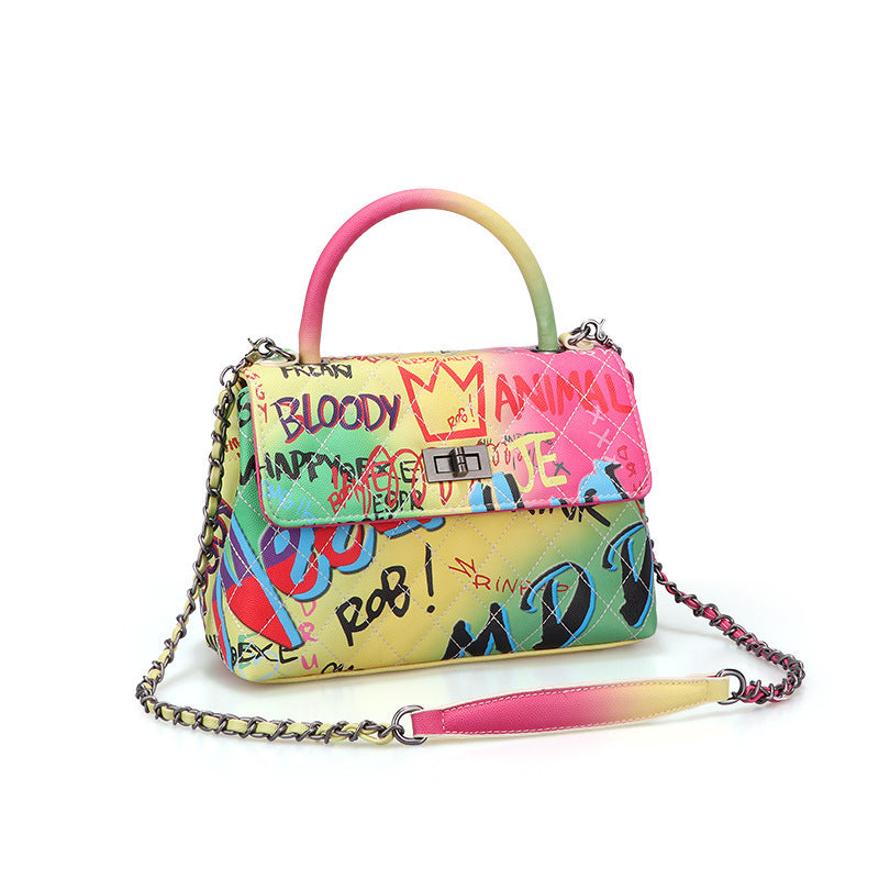 Ladies Painted Graffiti Bags