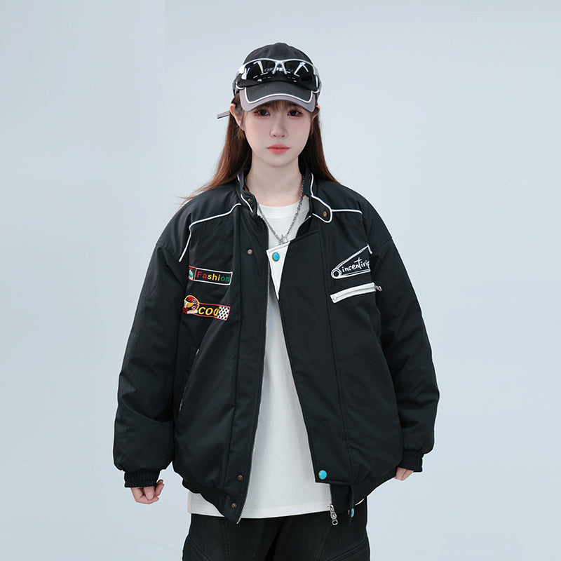 Thickening Embroidery Cotton Coat Winter