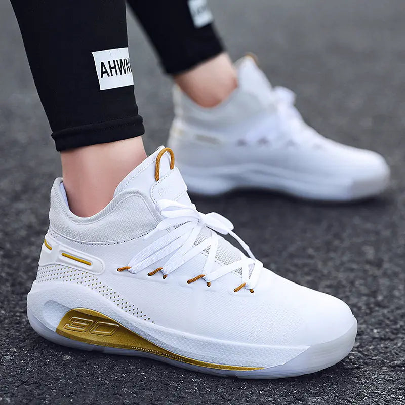 New High-Top Basketball Shoes for Couples (Men's Size)