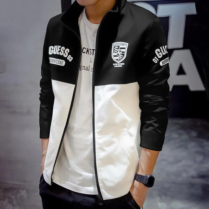 Men's Slim Fit Jacket - Stylish Spring/Fall Coat