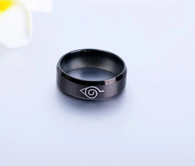 Naruto Ring for Men, Stainless Steel Titanium Jewelry