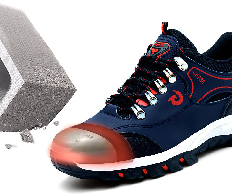 Men's Steel Toe Safety Shoes - Anti-Puncture & Durable