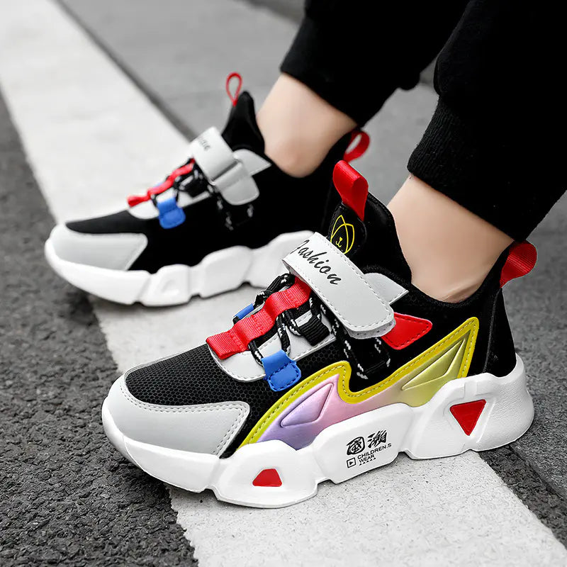 Leather Running Shoes for Little Girls