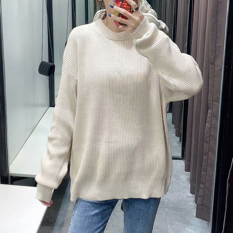 European And American Simple Style New Ladies Sweater