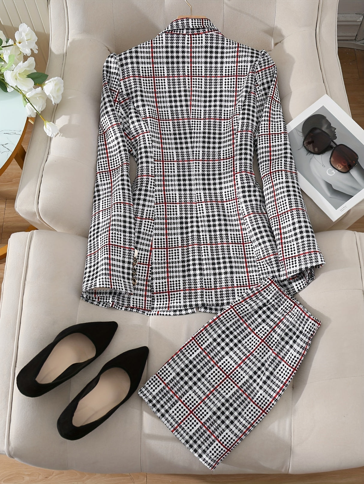 Ladies Fashion Casual Slim Suit