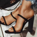 Women's High-Heeled Chunky Sandals