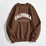 Womens Hoodies Long Sleeve Graphic Letters Print