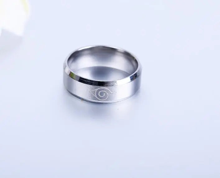 Naruto Ring for Men, Stainless Steel Titanium Jewelry