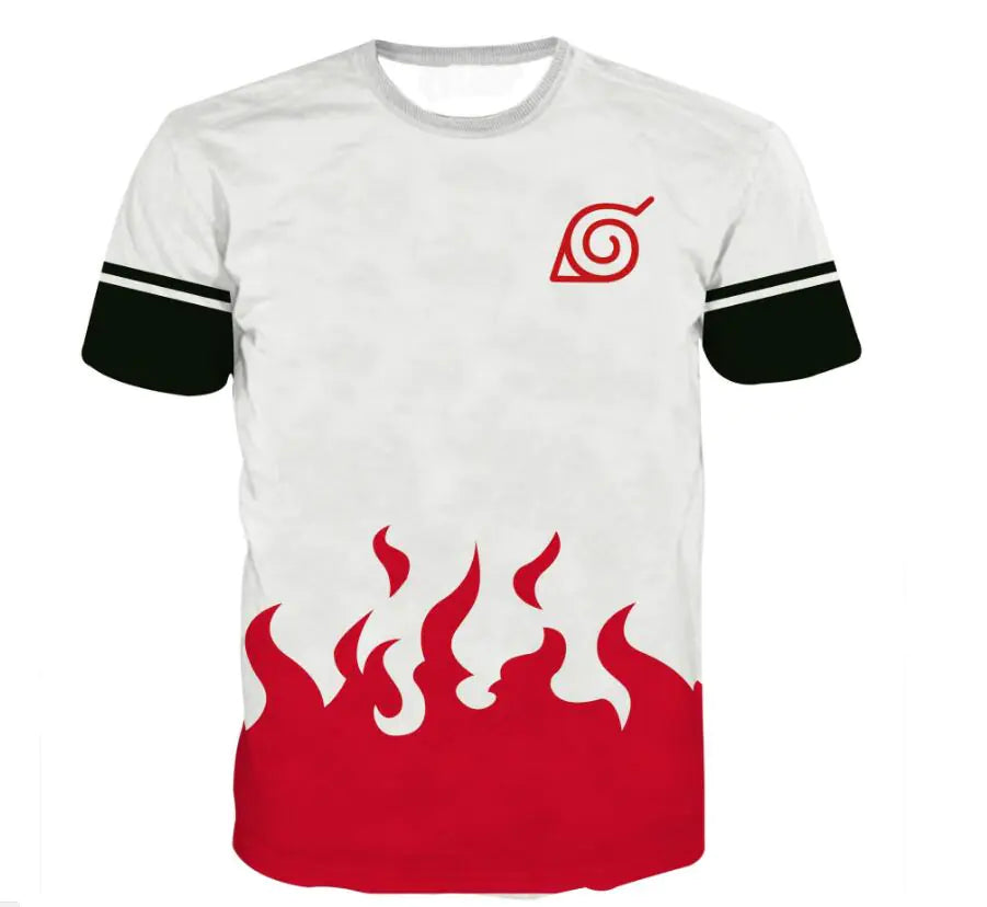 Fashionable Naruto Printed Short Sleeve Shirt