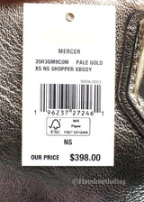 Michael Kors Mercer XS Pale Gold North South Crossbody Bag