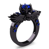 New Style Skull Ring with Ruby Jewelry