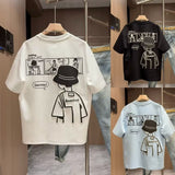 Brand Short Sleeve Ins 100 Cotton Coat Summer Men's Printed T-shirt