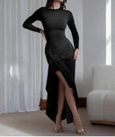 Slim-fitting Split Long Dress