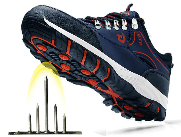 Men's Steel Toe Safety Shoes - Anti-Puncture & Durable