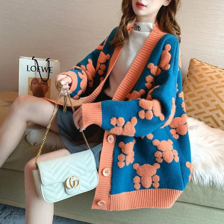 Loose Outer Wear And Foreign Style Ladies Sweater
