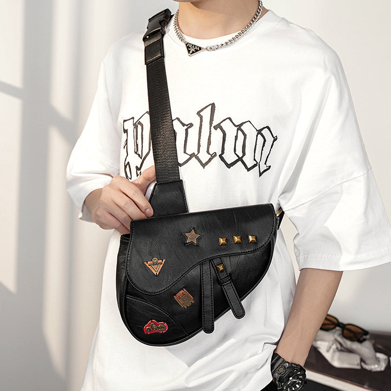 Fashion Vintage Saddle Bag Men's
