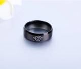 Naruto Ring for Men, Stainless Steel Titanium Jewelry