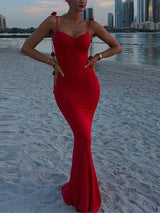 Skinny V-neck Dress with Solid Color Floral Design