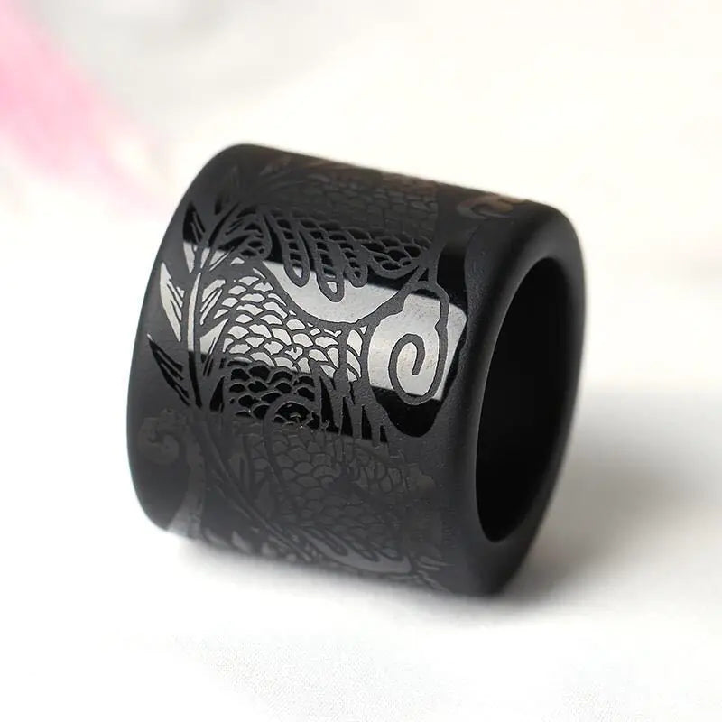 Natural Obsidian Ring for Men