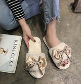 Non-slip Fur Shoes with Cotton Drag Design